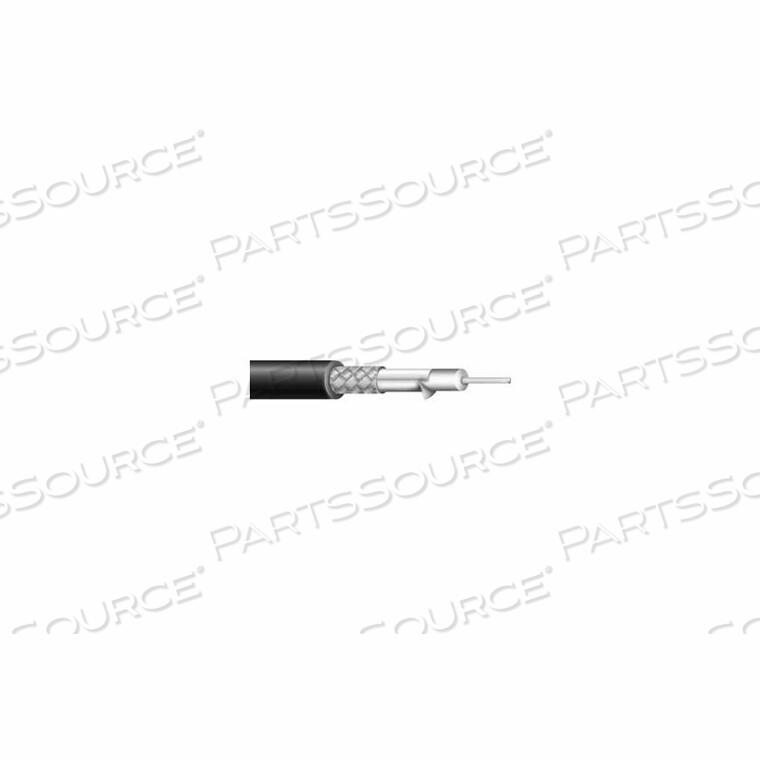 OEM#: C5775.27.01CAROL RG 6/U TYPE COAXIAL CABLE/FOAM PE INSULATION/BLACK PVC 1 CONDUCTOR/18 AWG/BLACK by General Cable Industries