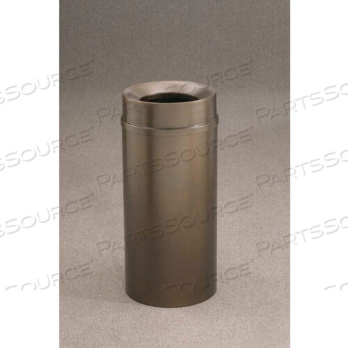 OEM#: F1251-BV-BV12 GALLON WASTE RECEPTACLE W/FUNNEL TOP, BRONZE VEIN by Glaro Products Inc