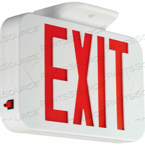 OEM#: CERSDLED EXIT SIGN WITH SELF-DIAGNOSTICS, NICAD BATTERY, WHITE WITH RED LETTERS, 120/277V by Hubbell Power Systems