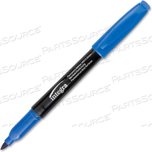 OEM#: 30017FINE POINT PERMANENT MARKER, WATER/FADE RESISTANT, BLUE INK, DOZEN by Integra