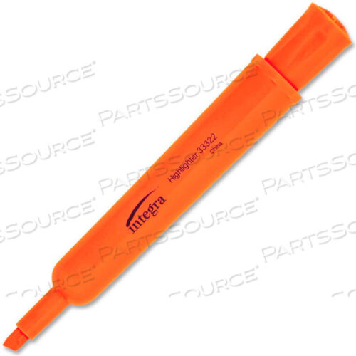 OEM#: 33322DESK HIGHLIGHTER, CHISEL TIP, FLUORESCENT ORANGE INK, 12/PACK by Integra