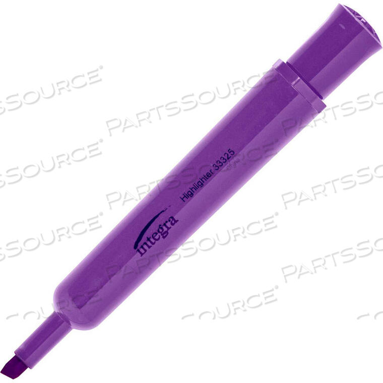 OEM#: 33325DESK HIGHLIGHTER, CHISEL TIP, FLUORESCENT PURPLE INK, 12/PACK by Integra