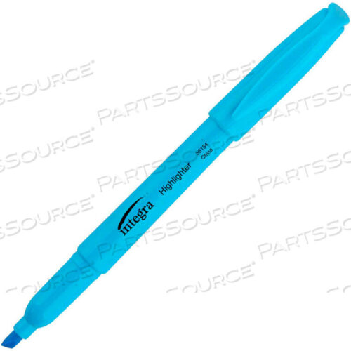 OEM#: 36184PEN STYLE HIGHLIGHTER, CHISEL TIP, FLUORESCENT BLUE INK, DOZEN by Integra