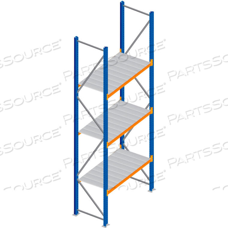 OEM#: M0085683BULK RACK STARTER W/ STEEL DECKING, 96W X 36D X 144H by Interlake Mecalux Inc.