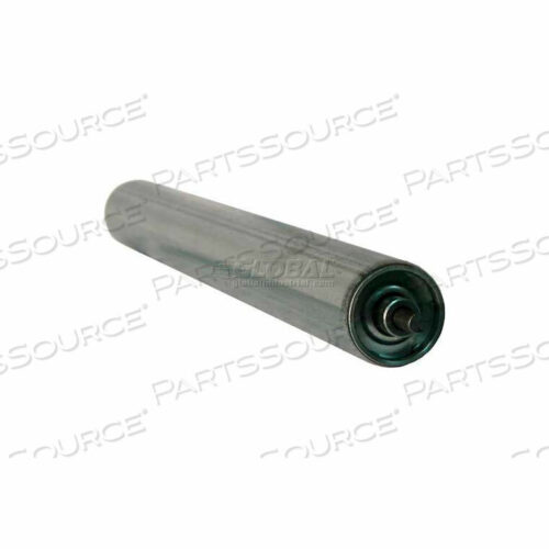 OEM#: 336641-3/8 DIA. GALVANIZED STEEL REPLACEMENT ROLLER - 10 BF - 1/4 ROUND SPRING RETAINED SHAFT by Ashland Conveyor