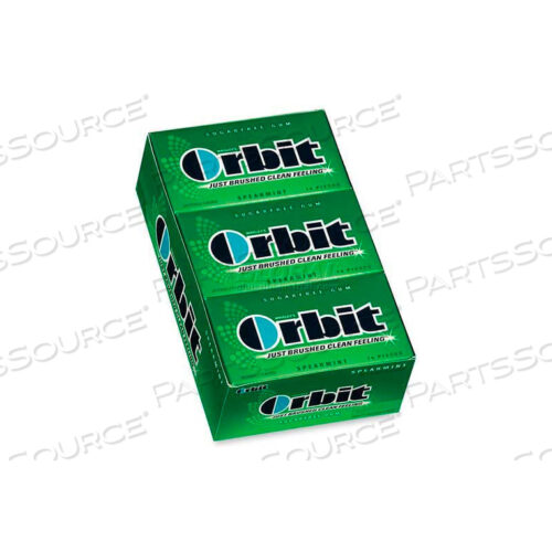 OEM#: MRS11484WRIGLEY ORBIT CHEWING GUM, SPEARMINT, 14 PIECES/PACK, 12/BOX by Marjack