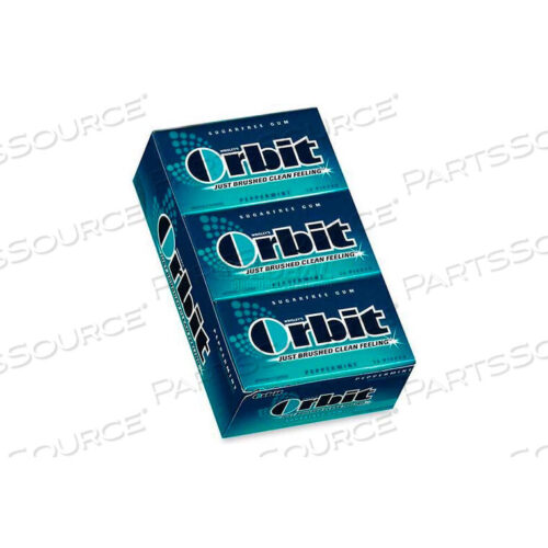 OEM#: MRS21486WRIGLEY ORBIT CHEWING GUM, PEPPERMINT, 14 PIECES/PACK, 12/BOX by Marjack