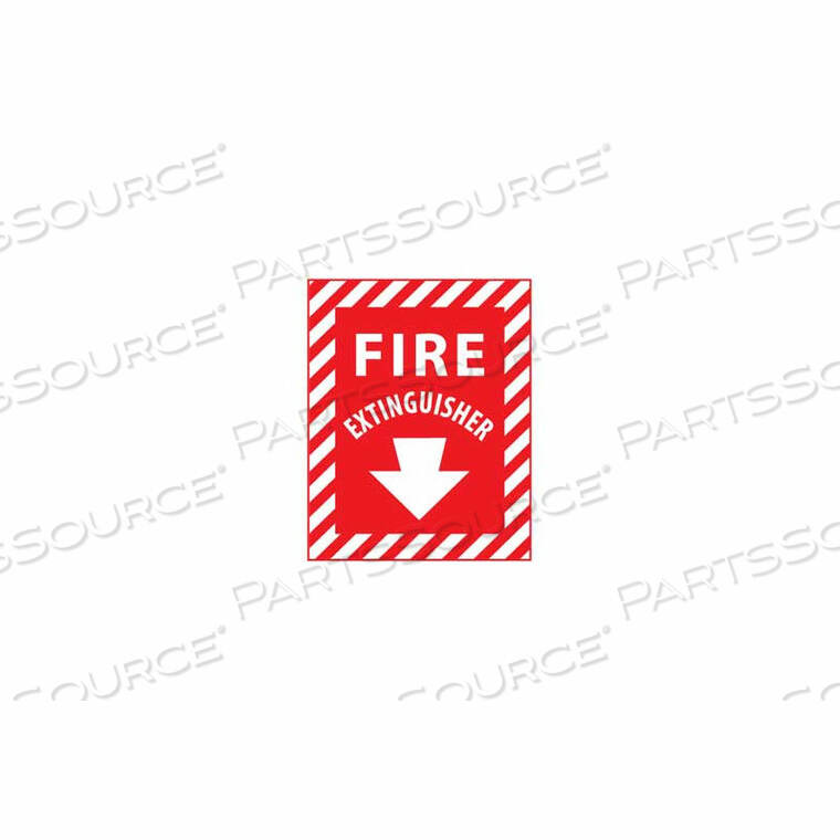 OEM#: FXPSEPFIRE SAFETY SIGN - FIRE EXTINGUISHER - VINYL by National Marker Company