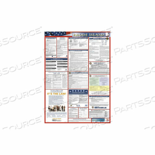 OEM#: LLP-RILABOR LAW POSTER - RHODE ISLAND by National Marker Company