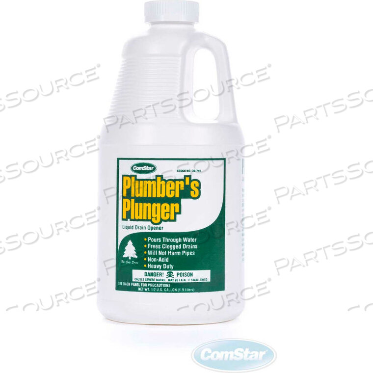 OEM#: 30-710PLUMBERS PLUNGER PLUMBERS PLUNGER LIQUID DRAIN OPENER, 1/2 GALLON, 6 BT by Comstar International Inc