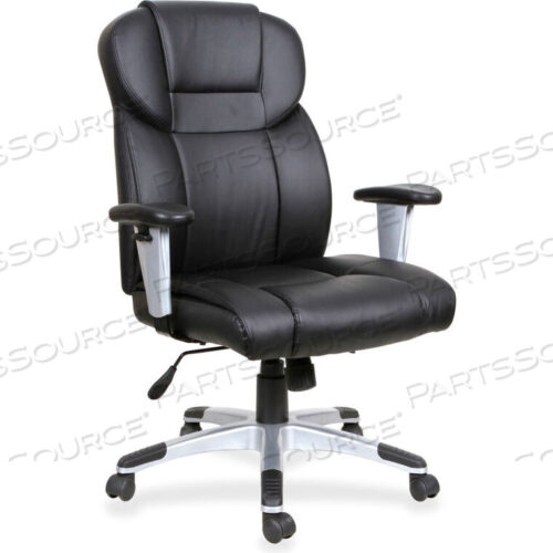 OEM#: LLR83308HIGH-BACK LEATHER EXECUTIVE CHAIR - BLACK by Lorell