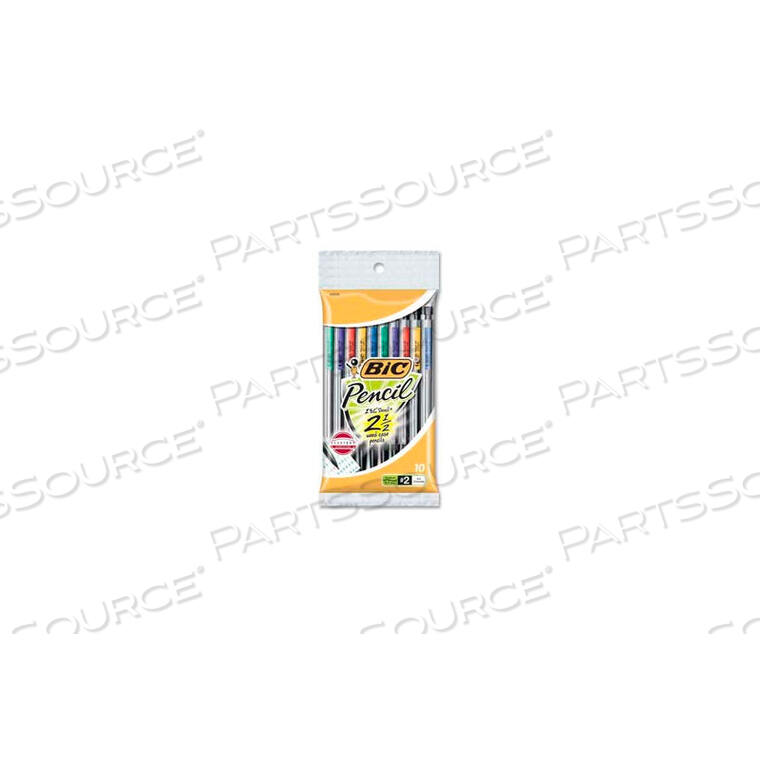 OEM#: MPP101MECHANICAL PENCIL, 0.7MM, ASSORTED BARRELS, 10/PACK by BIC