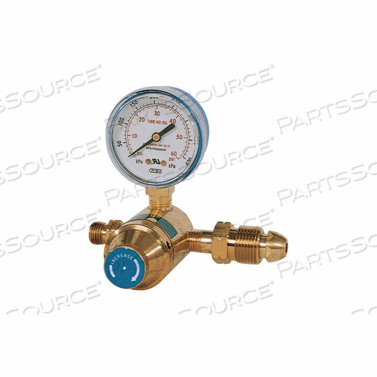 OEM#: 328-EP-70GPROPANE REGULATOR - 5 TO 60 PSI - 1/4 (NPT) - POL INLET SPUD AND NUT by ORS Nasco