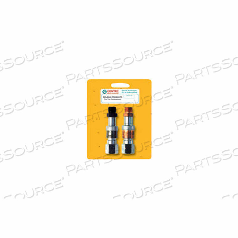 OEM#: 331-QC-RHPRSPQUICK CONNECTOR SETS - REGULATOR-TO-HOSE CONNECTOR SET - 145 PSI - FUEL/OXYGEN by ORS Nasco