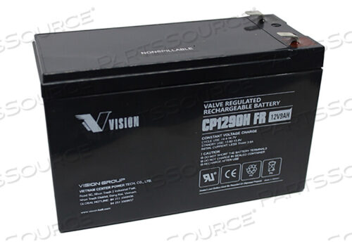 Replaces FUJIFILM Healthcare Americas Corporation FW07G074-71014-01BATTERY UPS, SEALED LEAD ACID, 12V, 9 AH, FASTON (F2)
