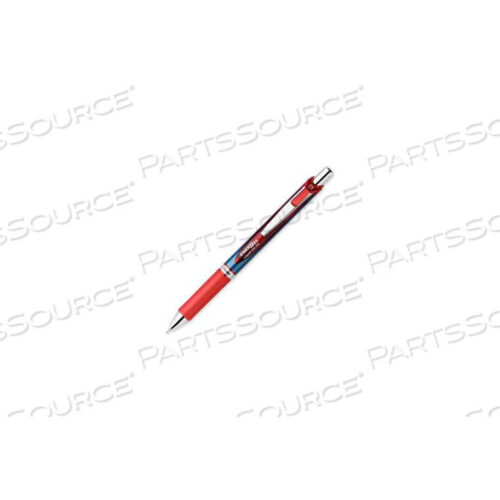 OEM#: BLN75BENERGEL RETRACTABLE GEL PEN, REFILLABLE, NEEDLE TIP, 0.5MM, RED INK by Pentel of America