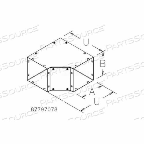 OEM#: F44T148GVWKSTRAIGHT SECTION W/KNOCKOUT, TYPE 1, 4.00X4.00X48.00, GALVANIZED by Hoffman
