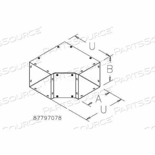 OEM#: F66GPAGVPANEL ADAPTER, TYPE 1, 6.00X6.00, GALVANIZED by Hoffman