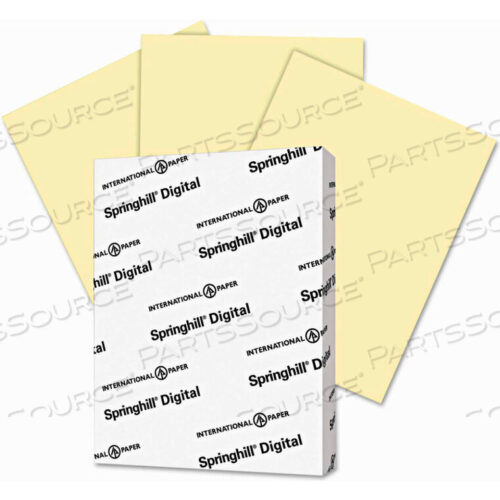 OEM#: 36000DIGITAL VELLUM BRISTOL COLOR CVR, 8-1/2 X 11, CANARY, 250/PACK by International Paper