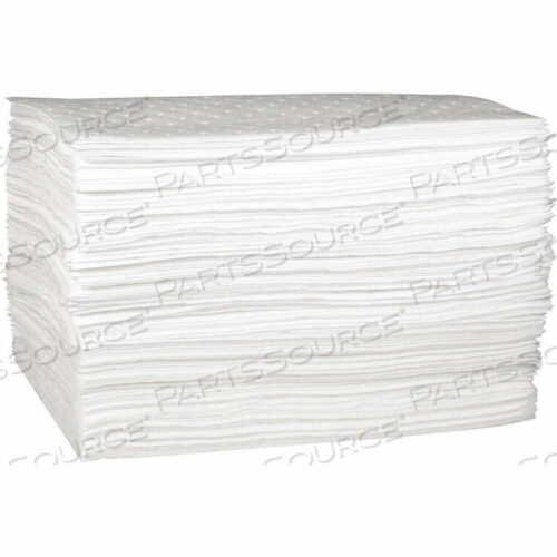 OEM#: 82004OIL ONLY MEDIUM WEIGHT SORBENT PADS, 19 GALLON CAPACITY, 15 X 18, 100 PADS/BAG by Sellars Retail Dist Co
