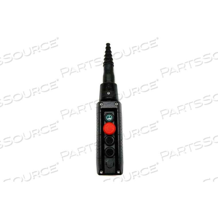 OEM#: F70AB12020000001T.E.R., MIKE PENDANT, 4 BUTTON, BLACK, 1-SPEED BUTTONS by Springer Controls Co. Inc