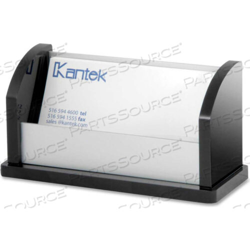 OEM#: BA330BUSINESS CARD HOLDER, ALUMINUM, BLACK by Kantek