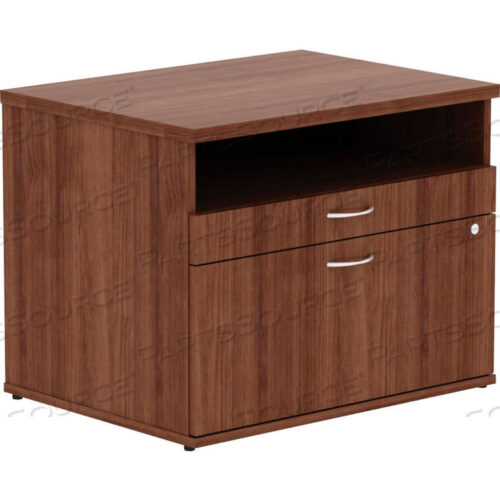 OEM#: LLR16231OPEN SHELF FILE CABINET CREDENZA - WALNUT - RELEVANCE SERIES by Lorell
