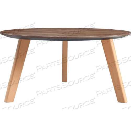 OEM#: LLR16247RELEVANCE WALNUT ROUND COFFEE TABLE by Lorell
