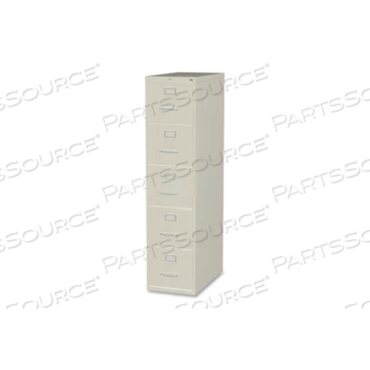 OEM#: LLR48497COMMERCIAL GRADE 5-DRAWER LETTER VERTICAL FILE, 15W X 26-1/2D X 61H, PUTTY by Lorell