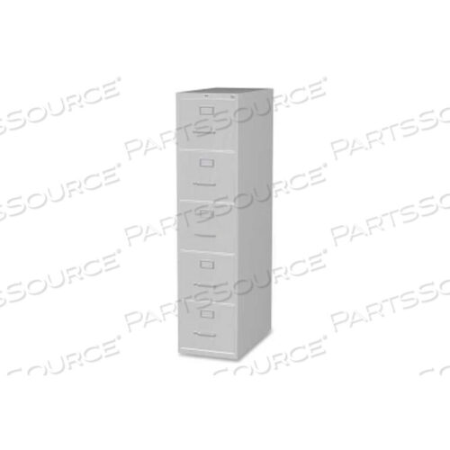 OEM#: LLR48499COMMERCIAL GRADE 5-DRAWER LETTER VERTICAL FILE, 15W X 26-1/2D X 61H, LIGHT GRAY by Lorell