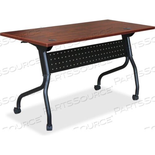 MOBILE 48 FLIP TOP TRAINING TABLE - MAHOGANY/BLACK