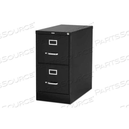 OEM#: LLR60653LORELL 2-DRAWER HEAVY DUTY VERTICAL FILE CABINET, 15W X 25D X 28-3/8H, BLACK by S.P. Richards Company