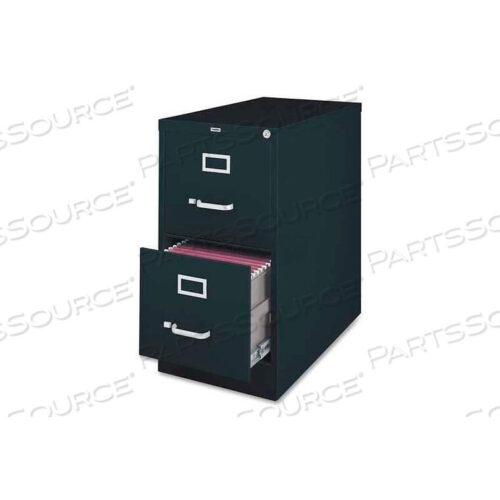 OEM#: LLR60661LORELL 2-DRAWER HEAVY DUTY VERTICAL FILE CABINET, 18W X 26-1/2D X 28-3/8H, BLACK by S.P. Richards Company