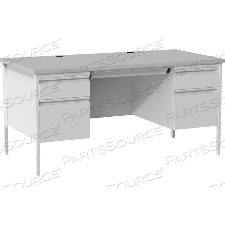 OEM#: LLR60935DOUBLE PEDESTAL STEEL DESK - 60 X 30 - GRAY by Lorell