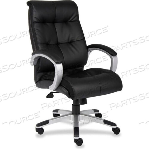 OEM#: LLR62620HIGH-BACK EXECUTIVE CHAIR, BONDED LEATHER, BLACK by Lorell