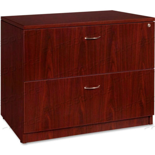 OEM#: LLR69399LORELL 2-DRAWER LATERAL FILE - 35W X 22D X 29-1/2H - MAHOGANY - ESSENTIALS SERIES by S.P. Richards Company