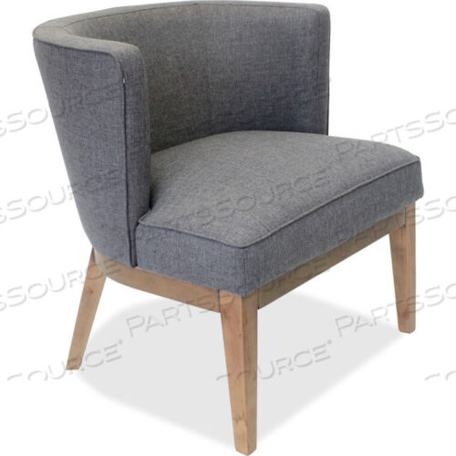 OEM#: LLR82094LINEN FABRIC ACCENT CHAIR - GRAY by Lorell