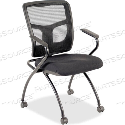 OEM#: LLR84374MESH-BACK GUEST CHAIR, BLACK, SET OF 2 by Lorell