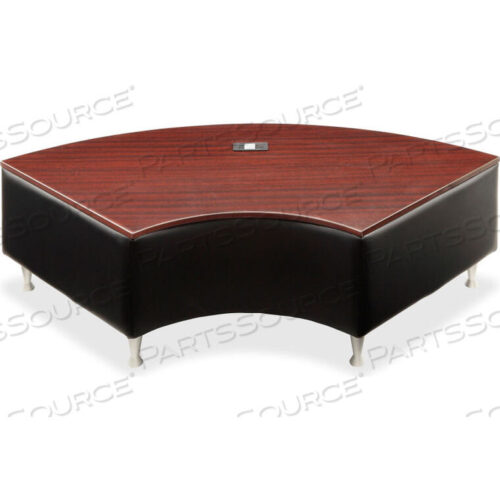 OEM#: LLR86921BLACK LEATHER GUEST SEATING - FUZE MODULAR LOUNGE SERIES by Lorell