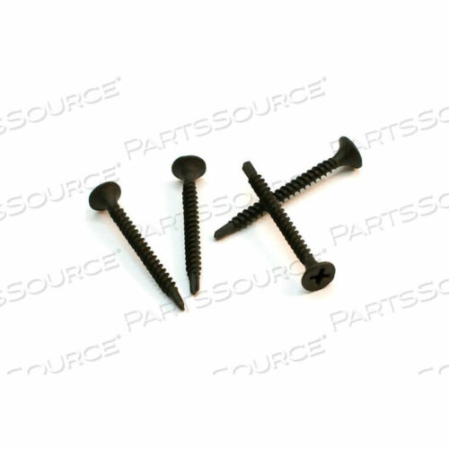 OEM#: ABY66040C#6 X 1-1/4 DRYWALL SCREW - PHILLIPS BUGLE HEAD - BLACK PHOSPHATE - TEK SELF-DRILLING PT - 100 PACK by Titan Fasteners