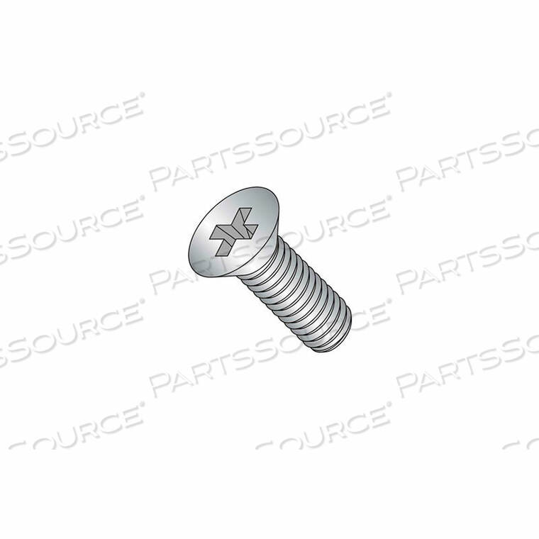 OEM#: CMC06010M6 X 1.0 X 10MM MACHINE SCREW - PHILLIPS FLAT HEAD - STEEL - ZINC - DIN 125B - PKG OF 100 by Titan Fasteners