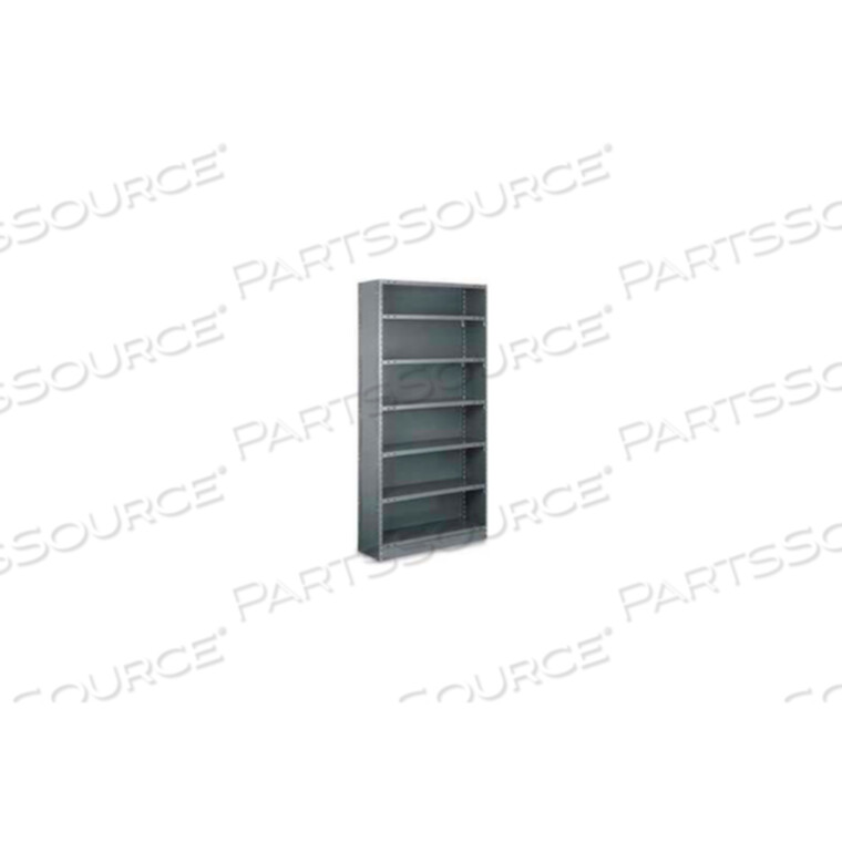 OEM#: CSB85-1836-5-DARK GRAYBOXER CLOSED STARTER, CSB85-1836-5, 36W X 18D X 85H, 5 SHELVES, 20 GA, DARK GRAY by Tri-Boro Shelving