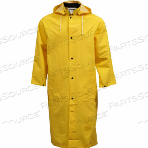 OEM#: C53217.XLC53217 .35MM INDUSTRIAL WORK COAT, YELLOW, 48, DETACHABLE HOOD, XL by Tingley Rubber