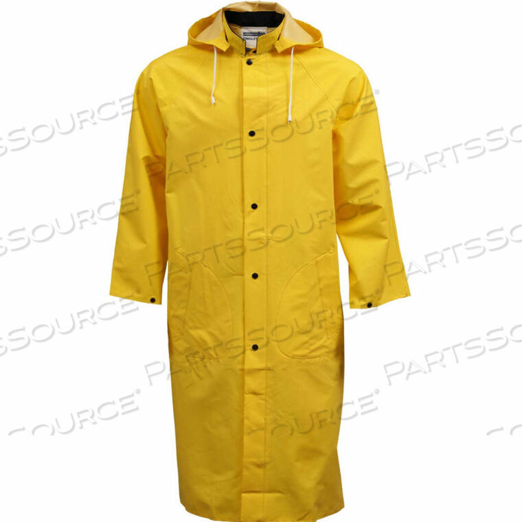 OEM#: C53217.XLC53217 .35MM INDUSTRIAL WORK COAT, YELLOW, 48, DETACHABLE HOOD, XL by Tingley Rubber