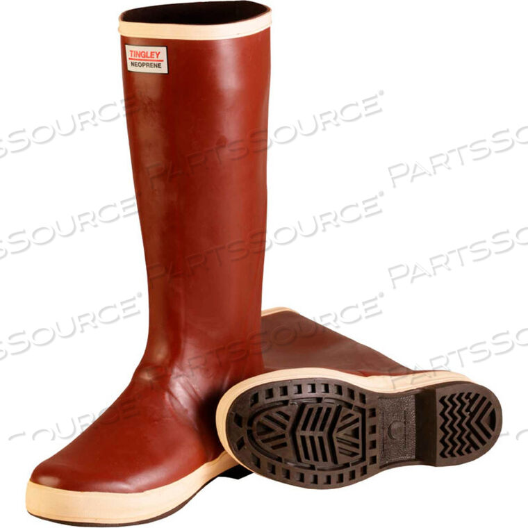 OEM#: MB926B.09MB926B DIPPED NEOPRENE SNUGLEG BOOTS, BRICK RED/BROWN, SIZE 9 by Tingley Rubber
