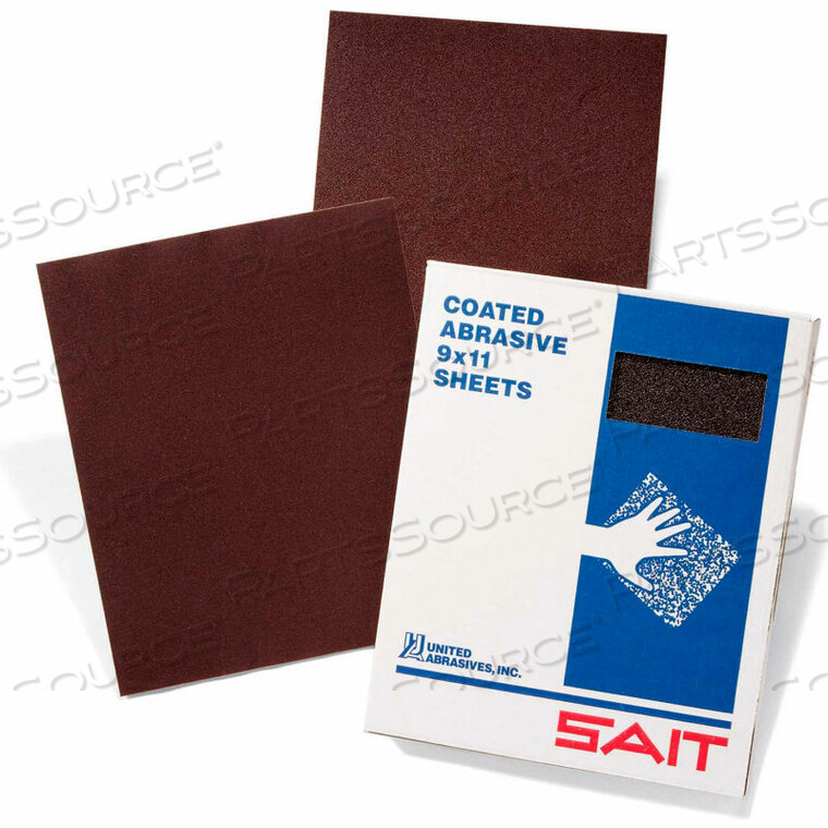 OEM#: 84917DA-F SANDING SHEETS 9 X 11 DAF 240 GRIT ALUMINUM OXIDE by United Abrasives-Sait
