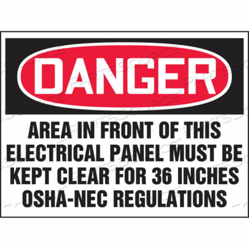OEM#: LELC002VSPELECTRICAL HAZARD LABEL, DANGER, 5W X 3-1/2H, ADHESIVE VINYL, 5/PACK by Accuform Manufacturing, Inc.