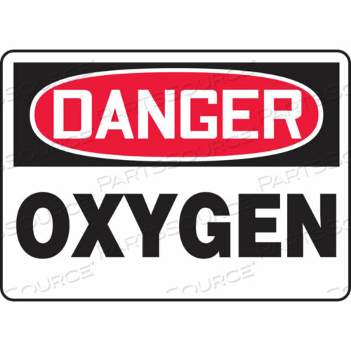 OEM#: MCHL168VPDANGER SIGN, OXYGEN, 10W X 7H, PLASTIC by Accuform Manufacturing, Inc.