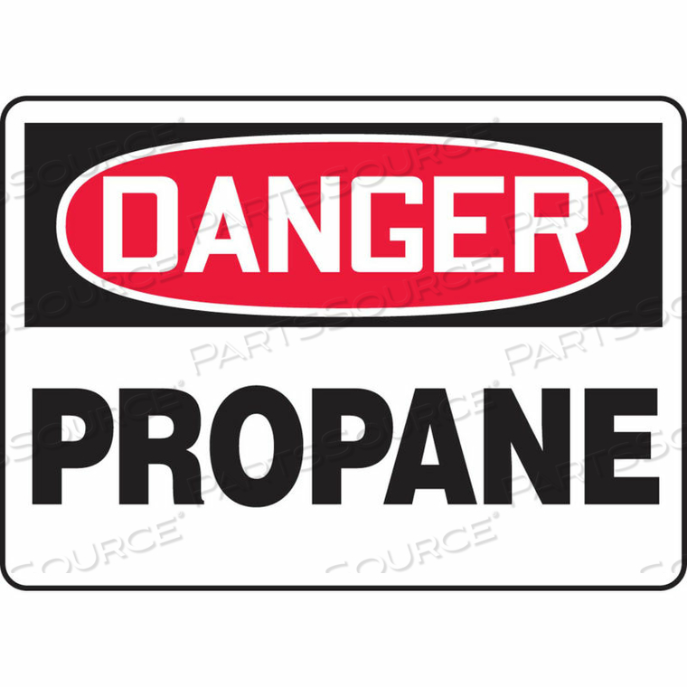 OEM#: MCHL206VSDANGER SIGN, PROPANE, 14W X 10H, ADHESIVE VINYL by Accuform Manufacturing, Inc.