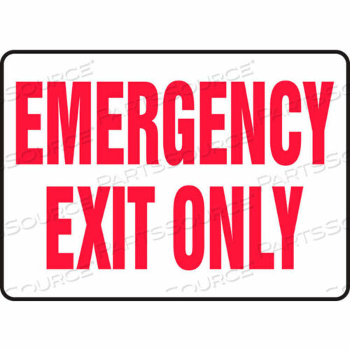 OEM#: MEXT584VPEXIT SAFETY SIGN, 10W X 7H, PLASTIC by Accuform Manufacturing, Inc.